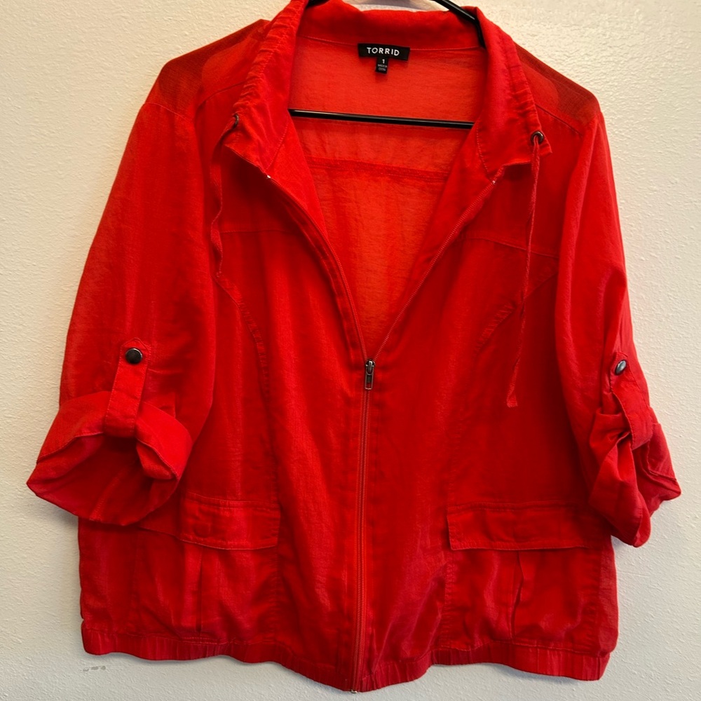 Torrid Lightweight Jacket With Collared Neckline - image 4